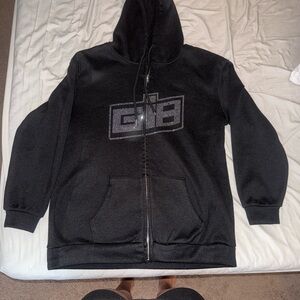 Black Zip-Up Hoodie